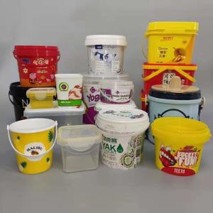 China Food Grade Plastic 20 Litre Paint Bucket Various Colors Sizes With Lid factory