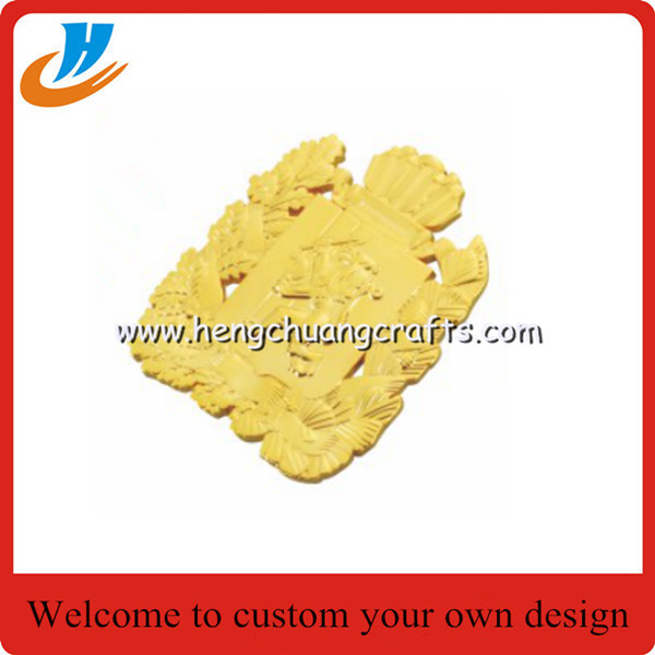 Die casting metal badge lapel pin,gold&silver pin with button back