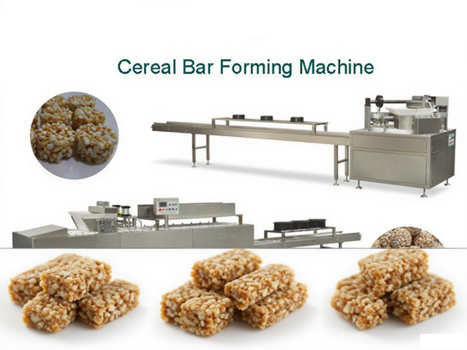 Cereal Bar Forming Machine with Several Shapes in Stanless Steel 304