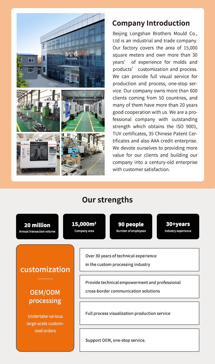 Customized Shapes Plastic Injection Part Production with Plastic Modling Type Mould and Custom Plastic