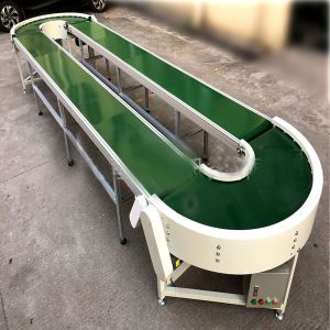 Multipurpose 90° Belt Roller Conveyor Systems Easy Operation Running Smoothly