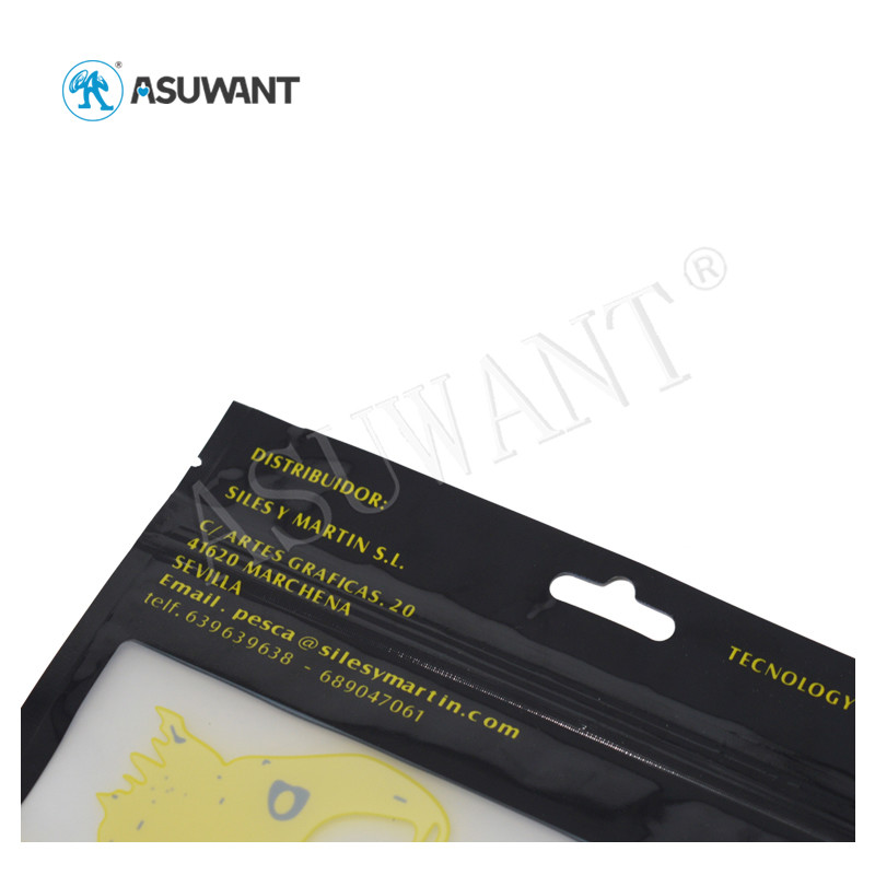 Customized Clear Zipper Pet Food Packaging Bag Food Grade For Fish Lure