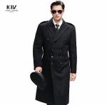 Property Security Work Uniform 100% Cotton Aviation Captain Black Woolen Coat