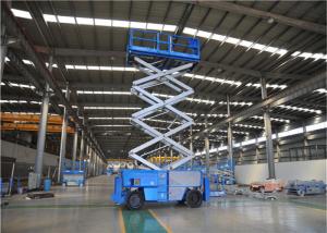 China Electric 13m All Terrain Scissor Lift , Aerial Work Platform Anti Slip Mat CE Certificate factory