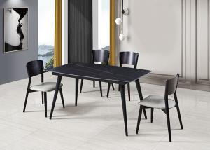China 140x80x76cm Rock Sheet Restaurant Metal Dining Room Table factory
