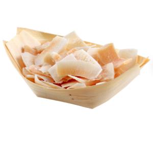 China 6 inch Disposable Wooden Sushi Serving Boat Plate For Food factory