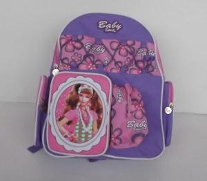China Pretty Cartoon Character Backpacks , Personalized Kids Backpacks Purple factory