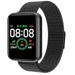 Steel 202 Health Monitoring Smartwatch 260 MM Zinc alloy glass body temperature