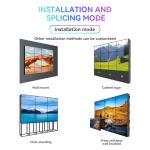 Seamless 3.5mm Bezel Less 2x3 3x3 Splicing Advertising Video Wall HD LCD 46" 49"