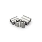 0.5mm-50mm Stainless Steel Wire Rope Accessories Aluminum Stainless Steel Swage