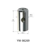 Nickel Surface Ceiling Mounted Cable Coupler for Hanging System YW86265