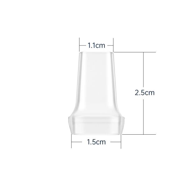 Plastic Transparent Mouthpiece / Blowpipe Size Customizable Food Contact