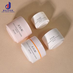 Face Cream Jar Empty Cosmetic Plastic Packaging 50ml Custom PP Empty Lid Face