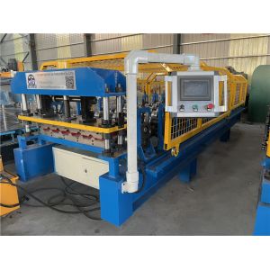 7 rib trapezoidal roofing sheet roll forming machine