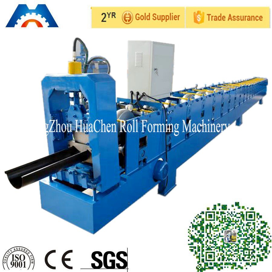 Cold Aluminum Roofing Gutter Roll Forming Machine High Precise And Speed