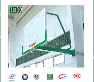 China 1.8M Indoor Basketball Hoop Tempered Glass Backboard Wall Mount Basketball Goal factory