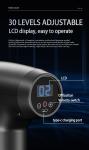 3 Modes Deep Tissue Massage Gun With Replaceable Battery 2500mah