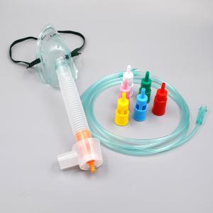 China Disposable 24% Venturi Breathing Oxygen Mask 7 Diluters Adjustable factory