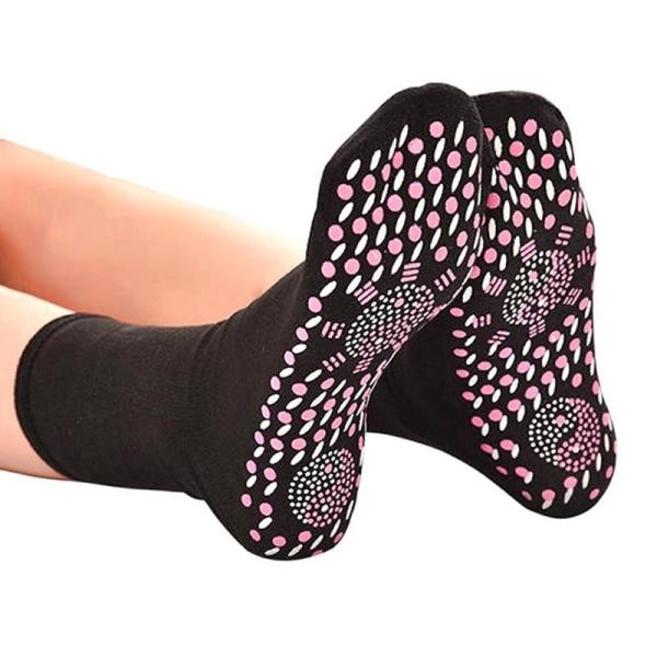 Anti Fatigue Shiatsu Foot Massager Magnetic Socks Breathable Self Heating Weight