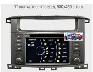 China Car Stereo for Toyota Land Cruiser 100 1998-2004 Radio DVD Headunit GPS SatNav Navigation factory