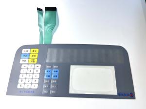 China Rim Embossing Keys Laser Membrane Keypad Panel Foil Inkjet Printing factory