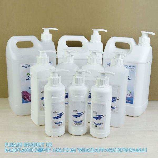 Liquid Detergent Plastic Hand Wash Bottle With Tube Pump Refillable Plastic Pump