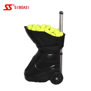 China Automatic Siboasi T1600 Tennis Training Machine 150pcs Balls Black Color factory