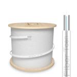PVC Jacket Fiber Optic Drop Cable Outdoor 2 Core Single Mode Type