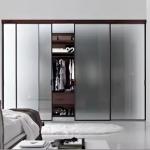 Qualified Float Glass Acid Etched Satin Frost for Apartment Wardrobe Door