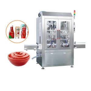 Automatic Piston Pump 50g-500g Chilli Paste Filling Machine For Bottle / Jar