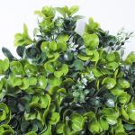 Plastic Artificial Grass Wall Anti UV Greenery Panels For Home Decoration