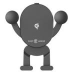 Mini Car Mount Qi Wireless Charger 360 Rotating Adjustable Qi Wireless Car