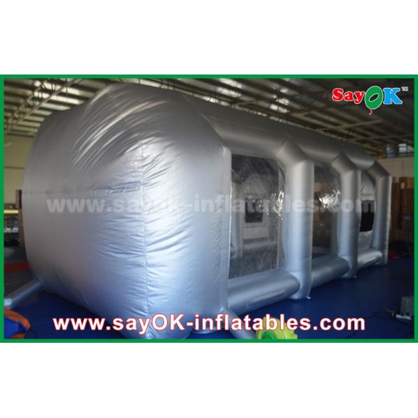 Inflatable Car Tent Mobile Inflatable Air Tent / Inflatable Spray Booth With Filter For Car Cover