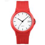 Minimalist Slim Band Quartz Movement PU Plastic Lady Watch 1449