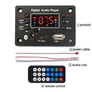 Car Audio Accessories with USB FM Radio Voice Recorder Function Supports WAV