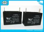 Black Motor Run Capacitor CBB61 , AC Start Capacitors For Electric Motors