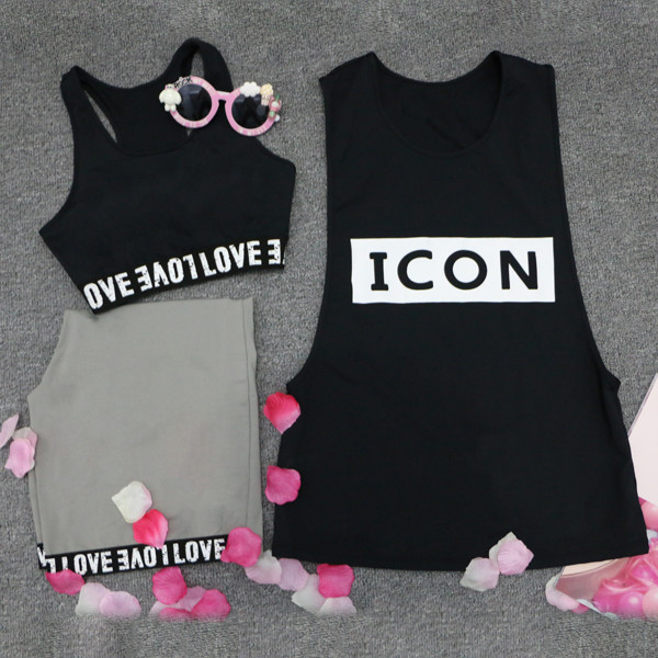Womens Yoga Sets Five 5 Pieces Set Training Sports Sets Female Workout Clothes for Women Sportswear Gym Training Clothin