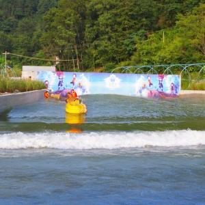 China 45kW Power Aqua Wave Pool Summer Wave Pool Machine Air Operated factory
