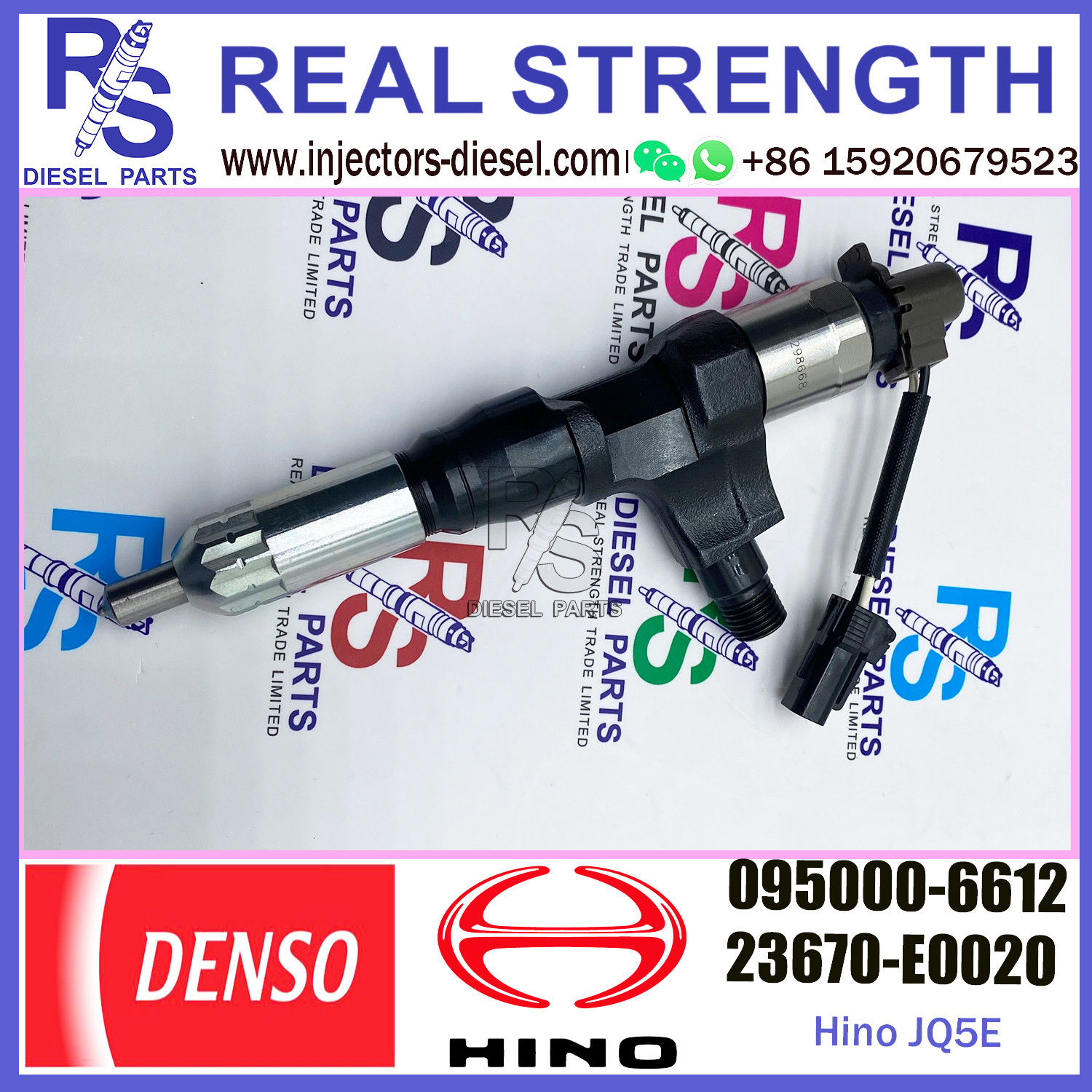 Common Rail Fuel Injector 095000-6613 095000-6612 23670-E0020 For HINO J05E