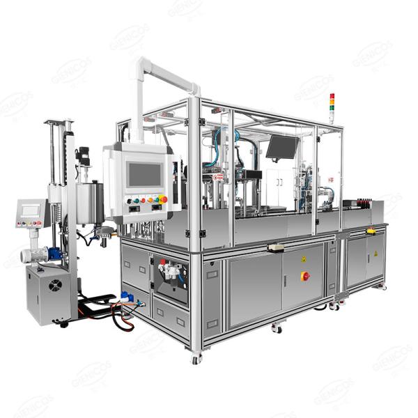 U-Shape Silicone Rubber Lipstick Molding Machine Lipbalm Filling Machine