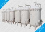 Liquid Industrial Cartridge Filter Housing Horizontal / Vertical Wtih Flange