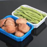 Hengmaster Clear White Pet Plastic Oval Tray Divide Disposable