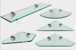 Stainless Steel Shelf 8mm Tempered Grinded Toughened Glass for Frameless Shower