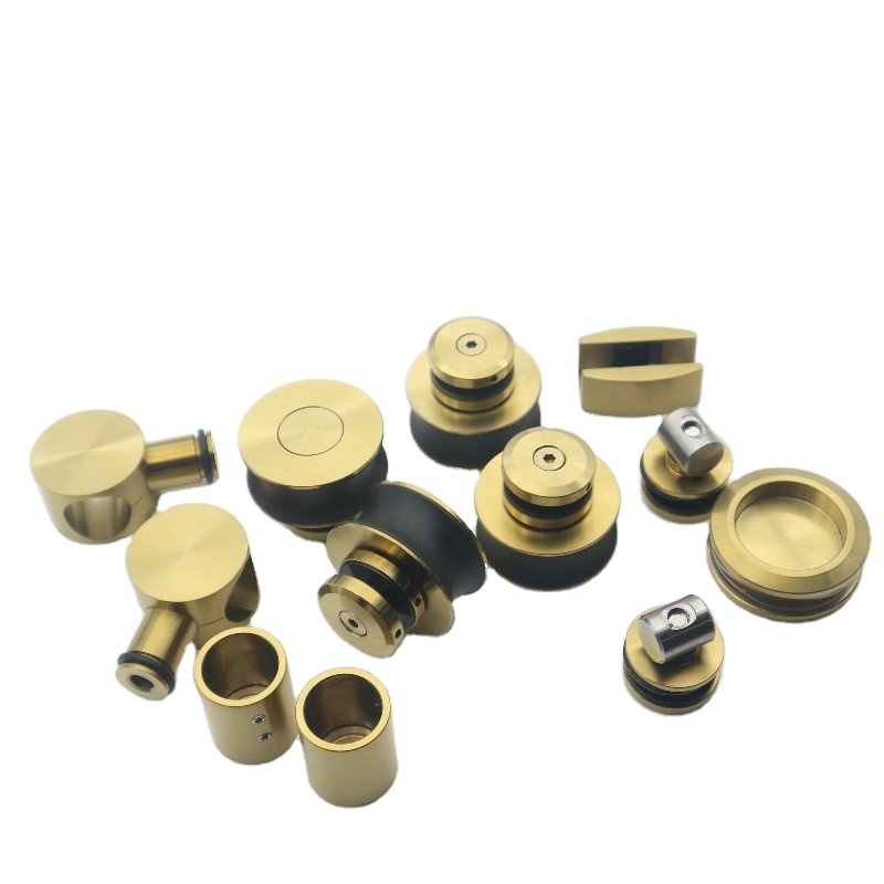 Zinc Alloy SS304 Heavy Duty Frameless Telescopic Sliding Barn Door Hardware Fitting