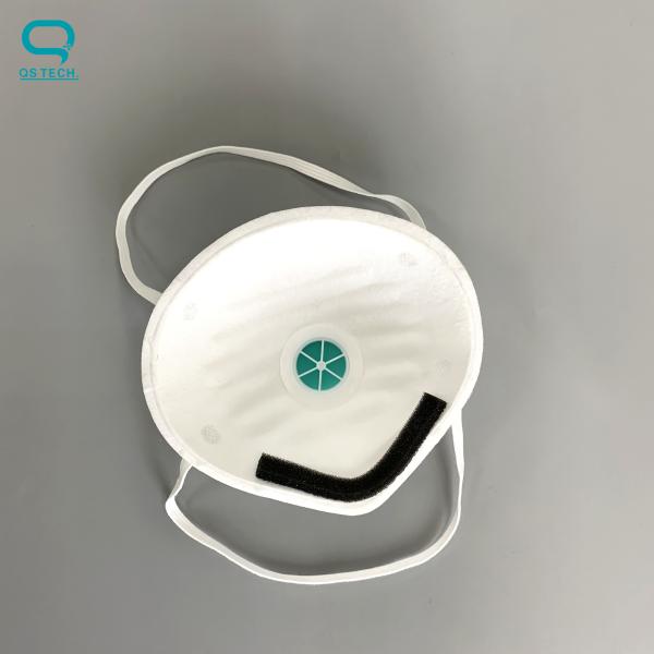 Valved Half White Disposable Respirator Mask Clean Room Accessories FDA