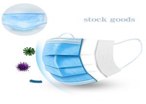 China Elastic Earloop 3 Ply Disposable Face Mask High Filtration Efficiency factory