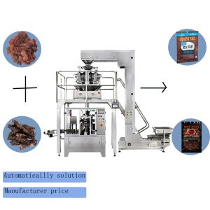 Zip Lock Premade Bag Packaging Machine For Beef Jerky Dried Meat