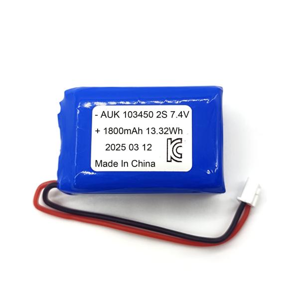 Wholesale 7.4V 1800mAh Polymer Battery Pack For Beauty Devices, KC Certified 3