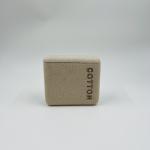 Polyresin Bathroom Cleaning Product For Household , Square Shape Sand Black