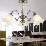 Lily Of the Valley European Style Red Bronze Chandelier for living room hotels 3